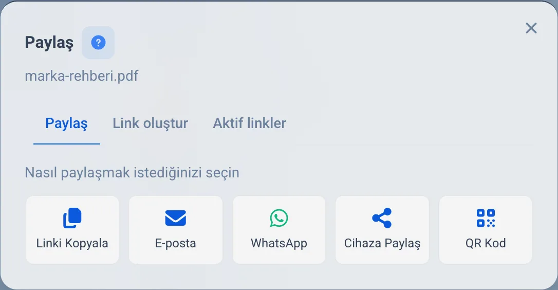 Paylaşım kanalları