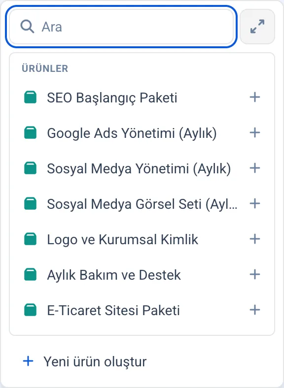 Ürün bağlama kutusu