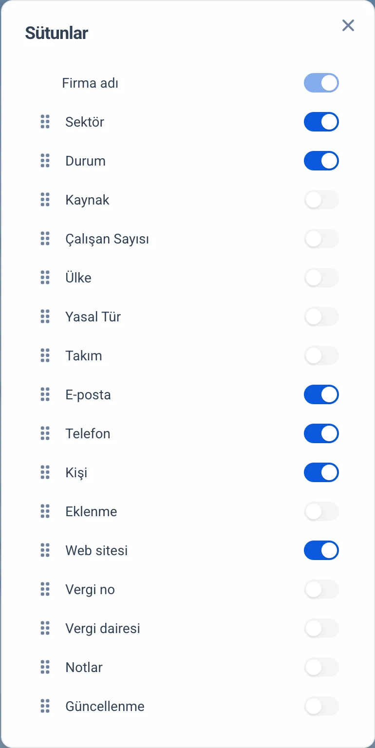 Sütun düzeni