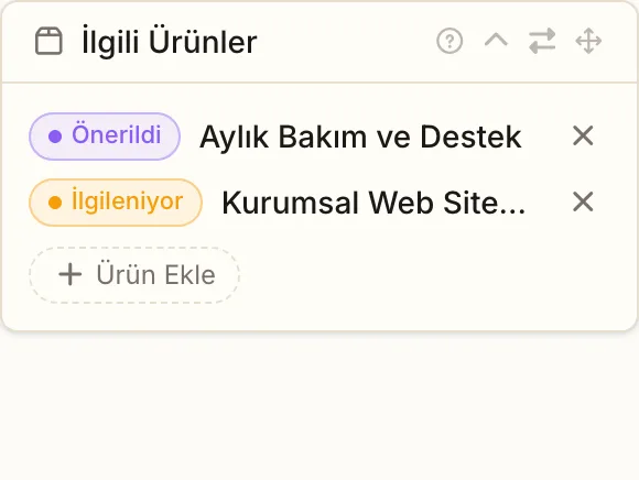 İlgili ürünler