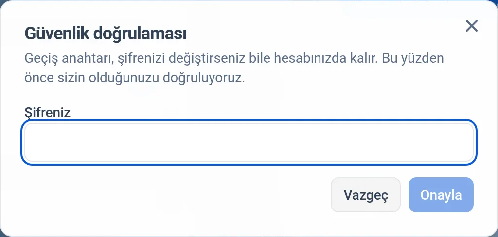 Güvenlik doğrulaması penceresi