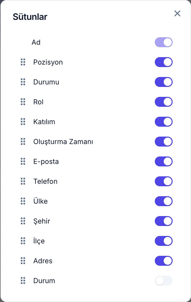 Sütun düzeni