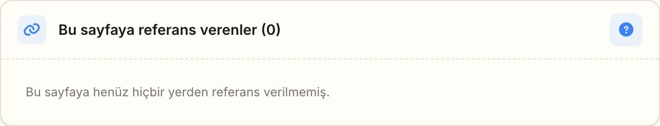 Referanslar paneli